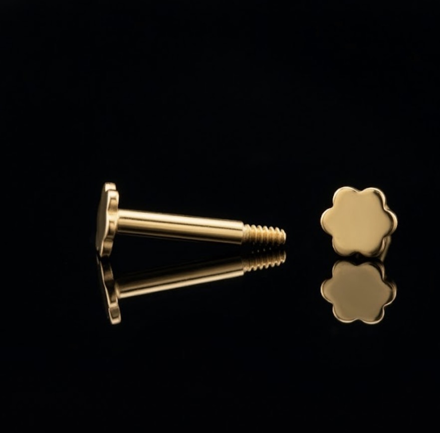 Flower Top Threaded Stud